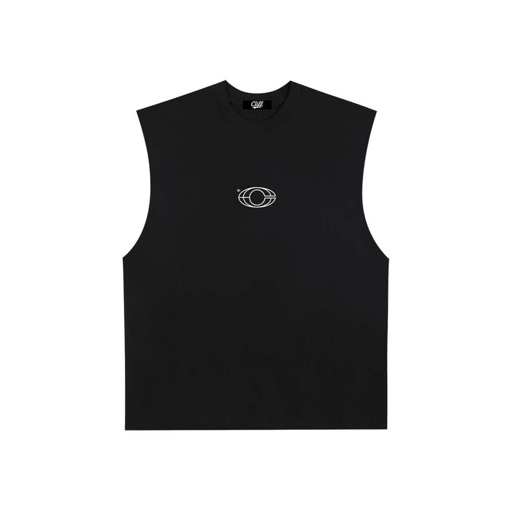 Raw Edge Cotton Tank Top
